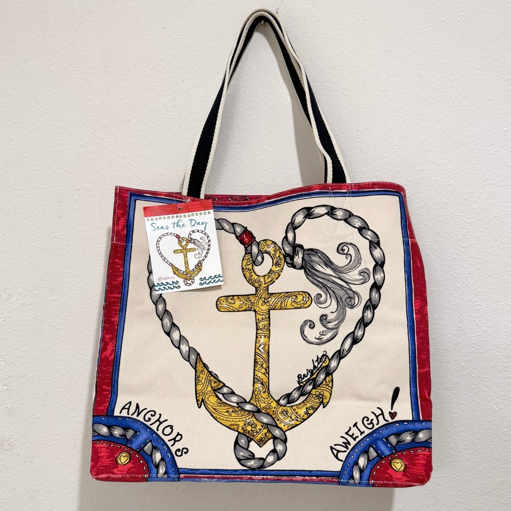 Brighton Seize the Day Mermaid Nautical Tote NWT $100 Teacher Core - Picture 2 of 4